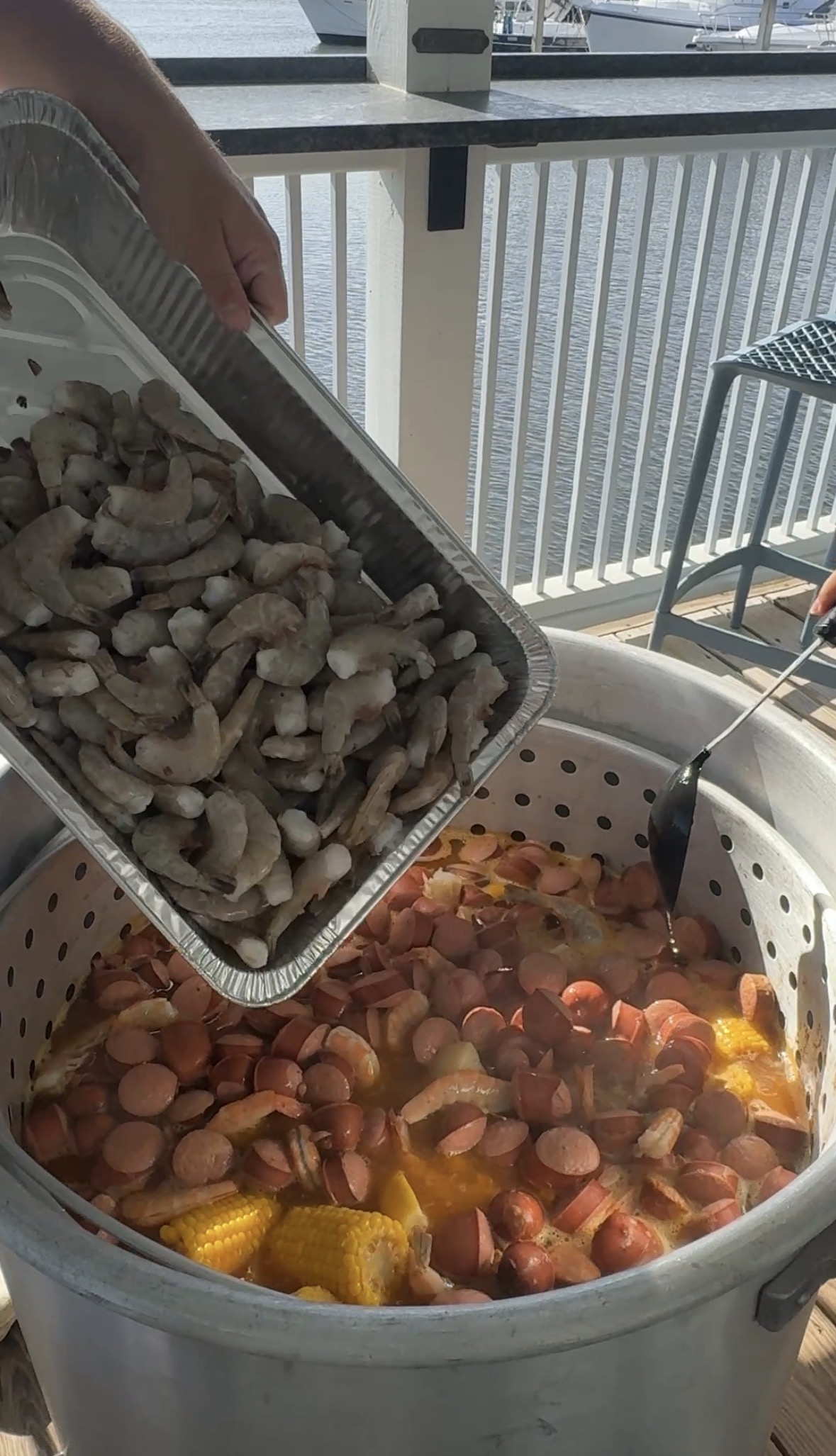 Low Country Boil Brings a Full House to the Marina, marina outing photograph 5