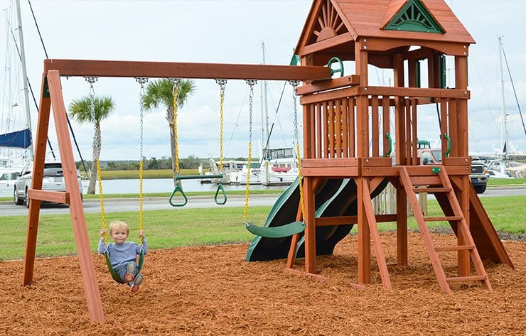 family and kid friendly marina with playground